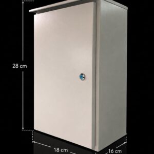 COFRE METALICO IP55 PARA EXTERIOR - 28x18x16