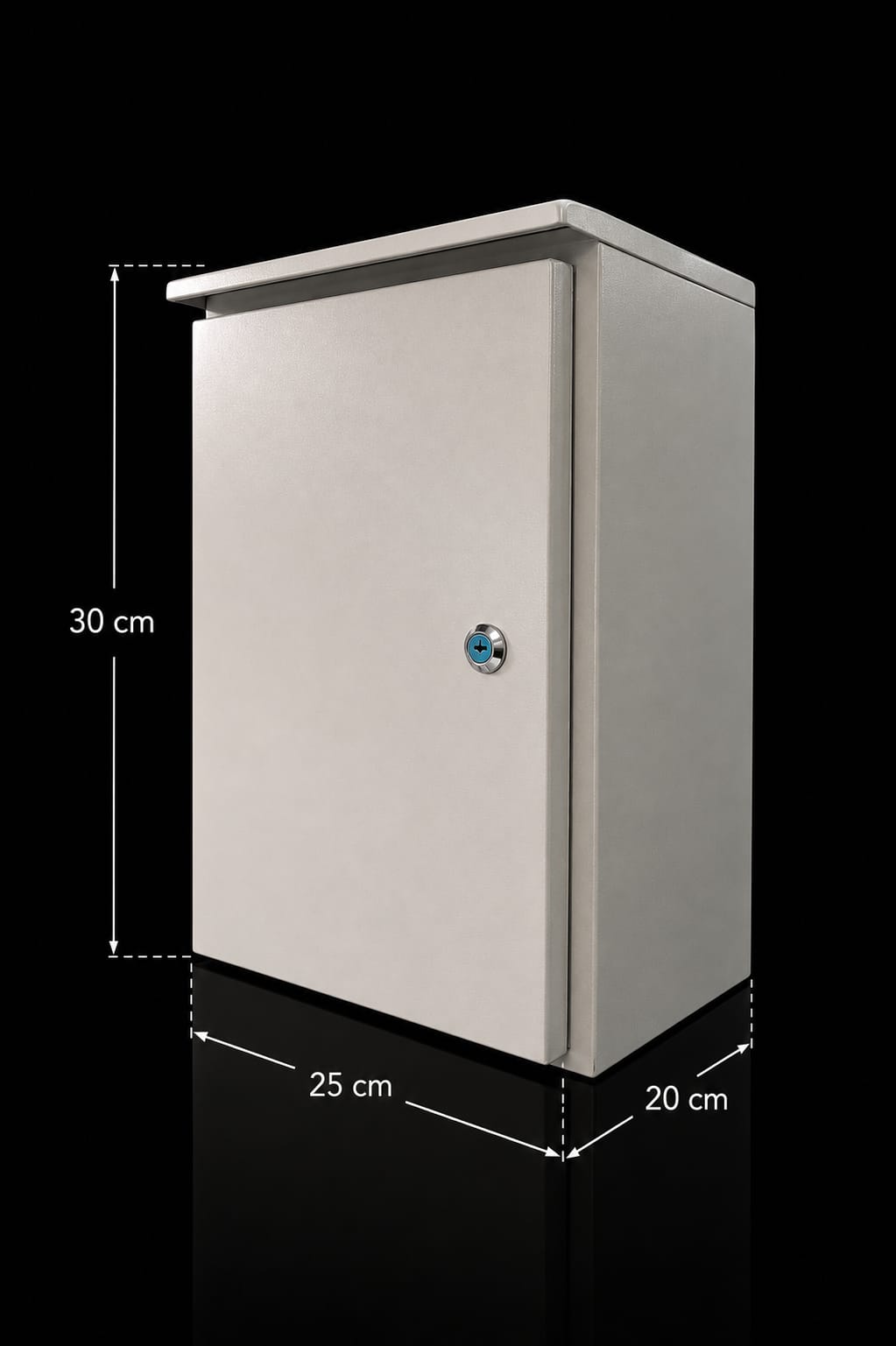 COFRE METALICO IP55 PARA EXTERIOR - 30x25x20