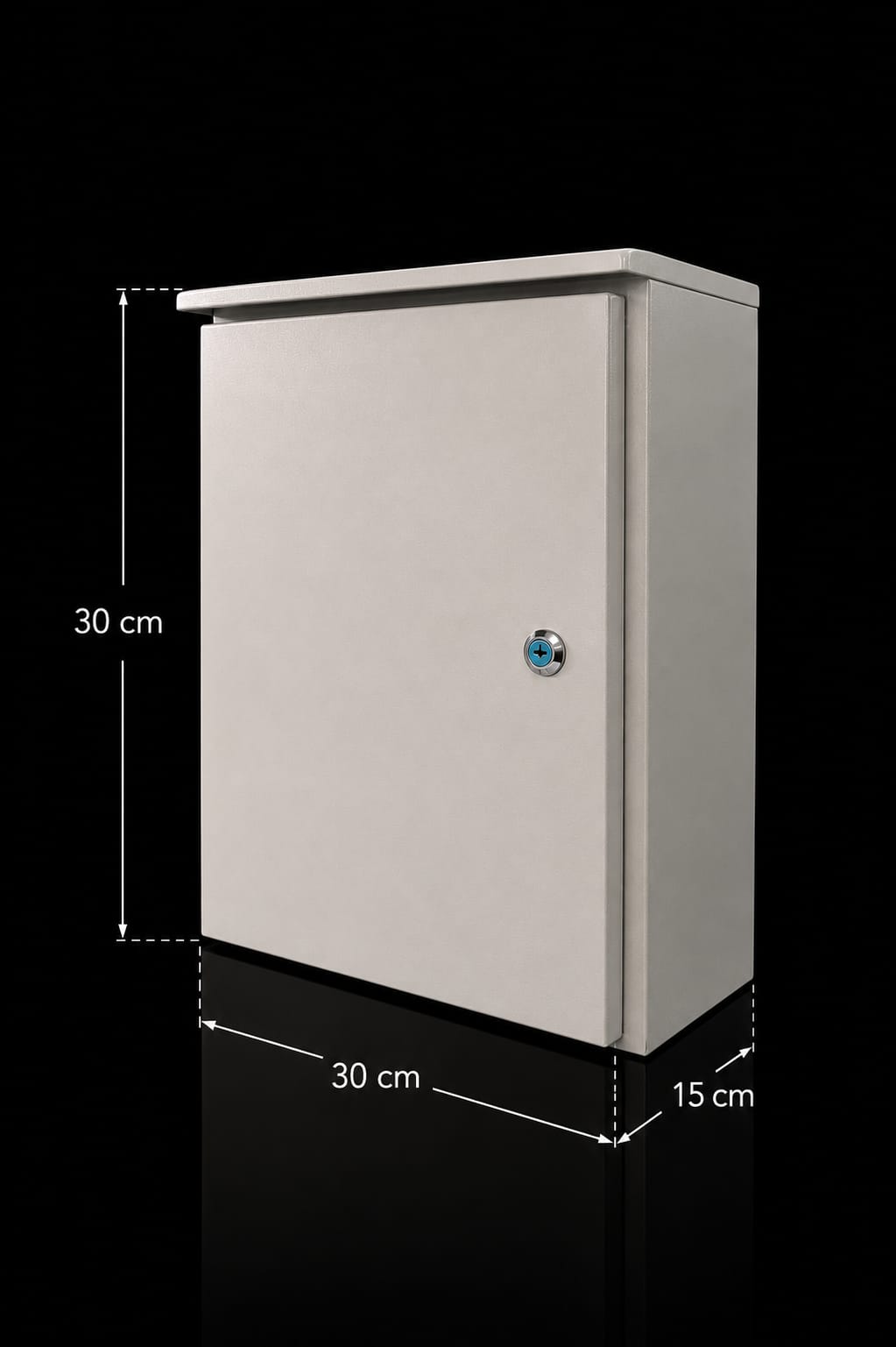 COFRE METALICO IP55 PARA EXTERIOR - 30x30x15
