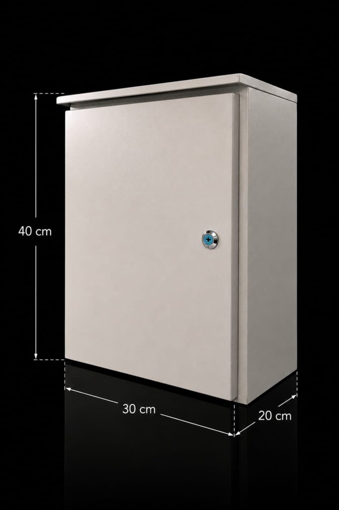 COFRE METALICO IP55 PARA EXTERIOR - 40x30x20