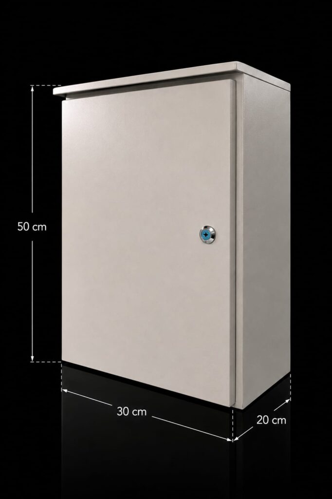 COFRE METALICO IP55 PARA EXTERIOR - 50x30x20