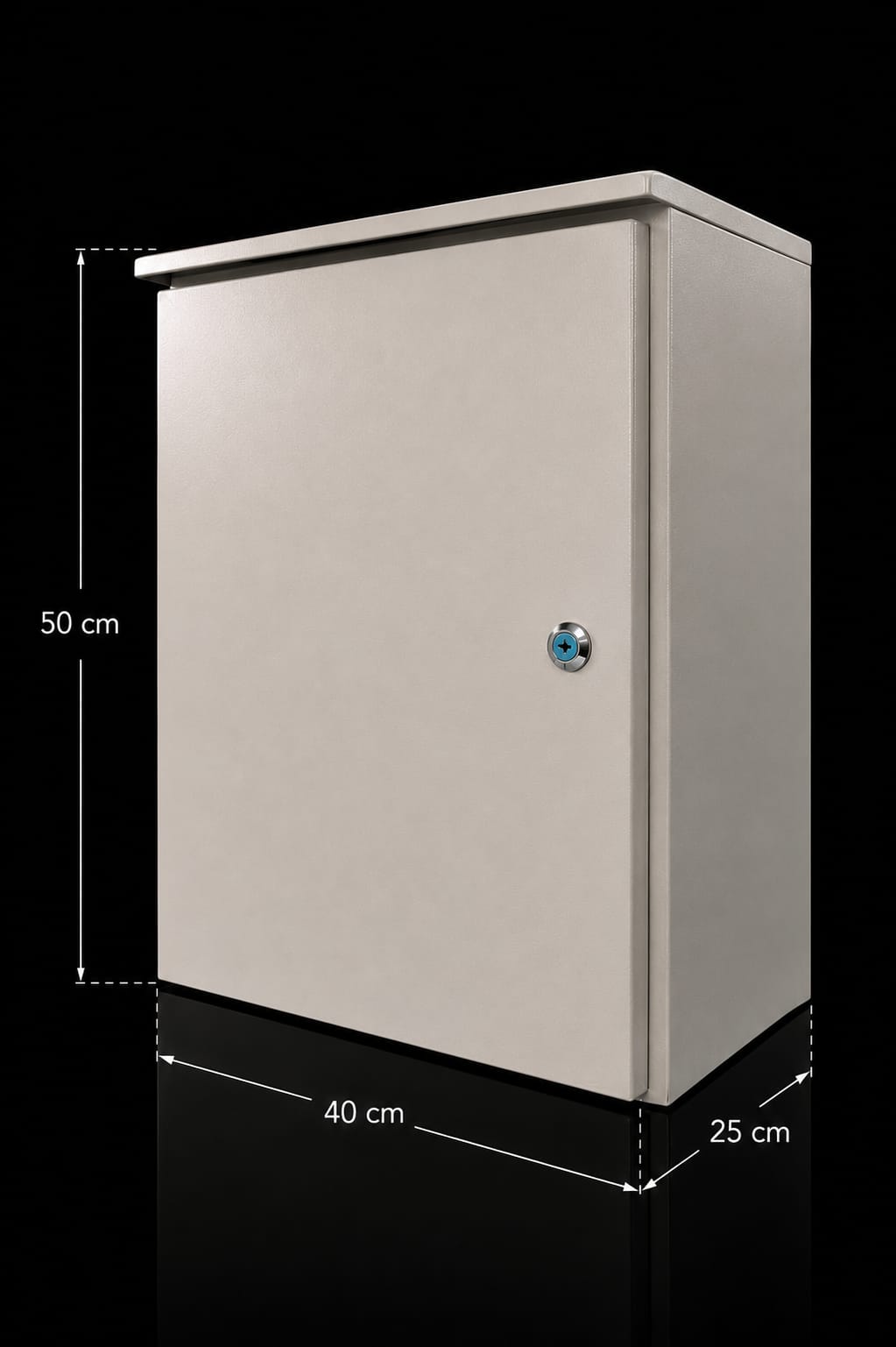 COFRE METALICO IP55 PARA EXTERIOR - 50x40x25