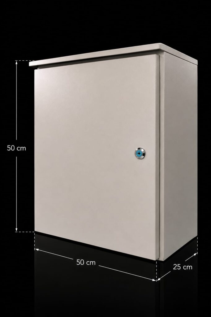 COFRE METALICO IP55 PARA EXTERIOR - 50x50x25