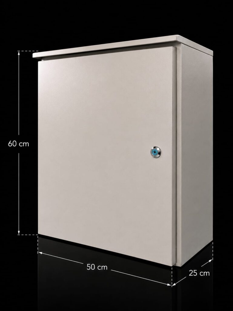 COFRE METALICO IP55 PARA EXTERIOR - 60x50x25