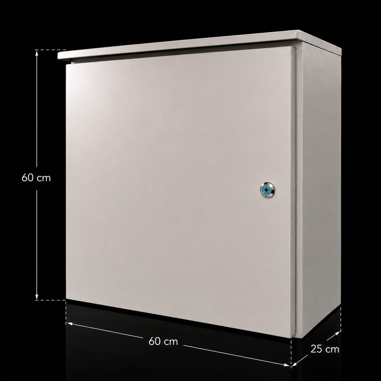 COFRE METALICO IP55 PARA EXTERIOR - 60x60x25