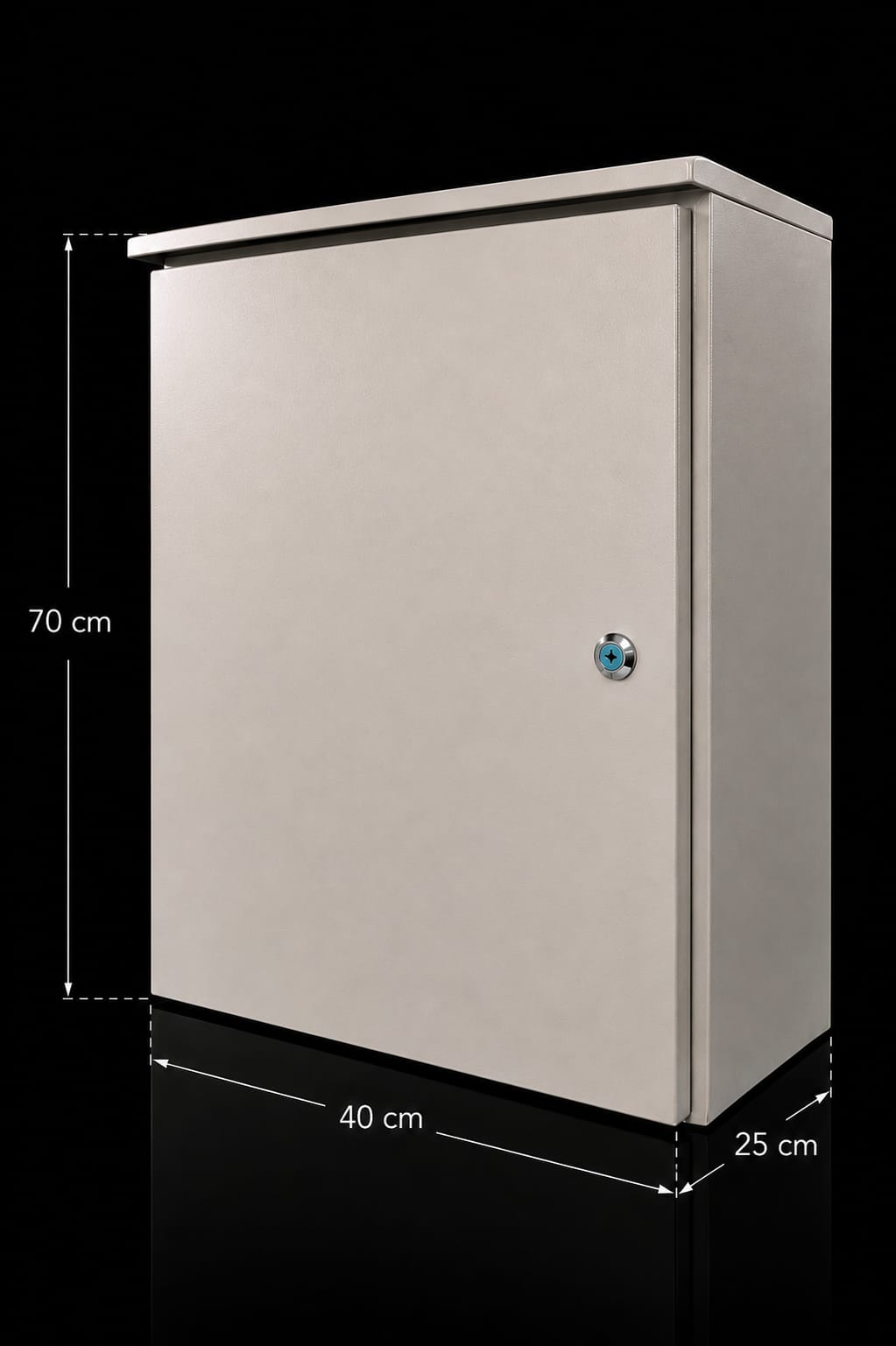 COFRE METALICO IP55 PARA EXTERIOR - 70x40x25