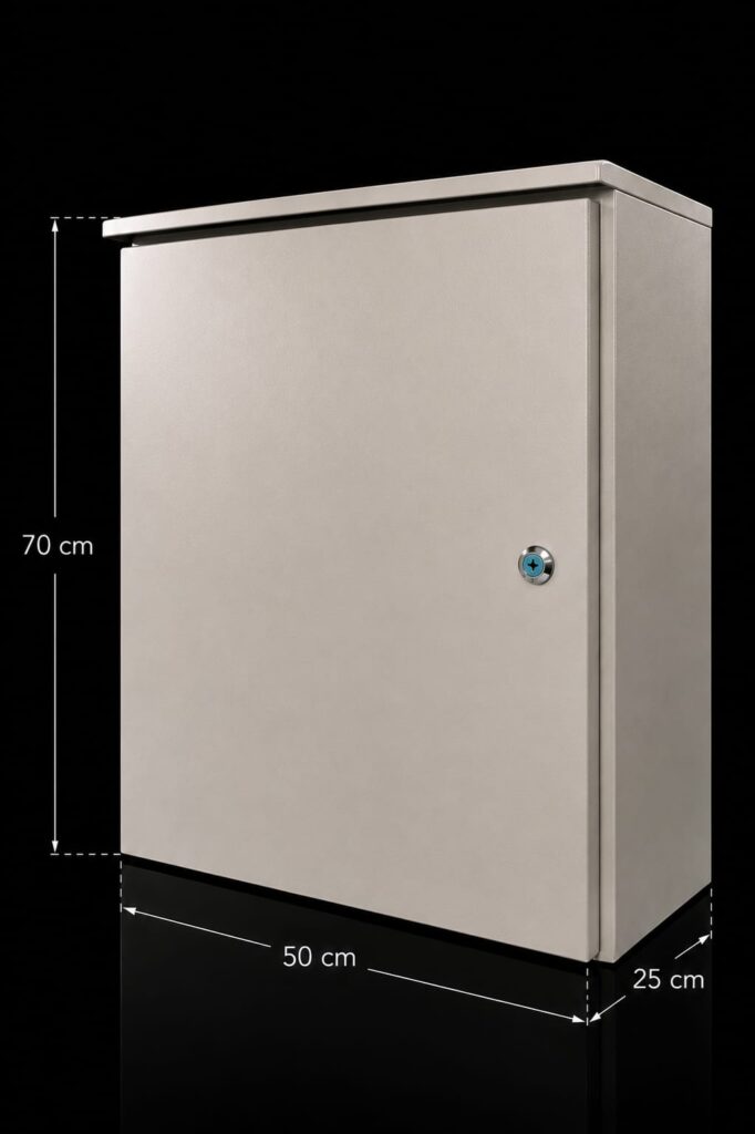 COFRE METALICO IP55 PARA EXTERIOR - 70x50x25