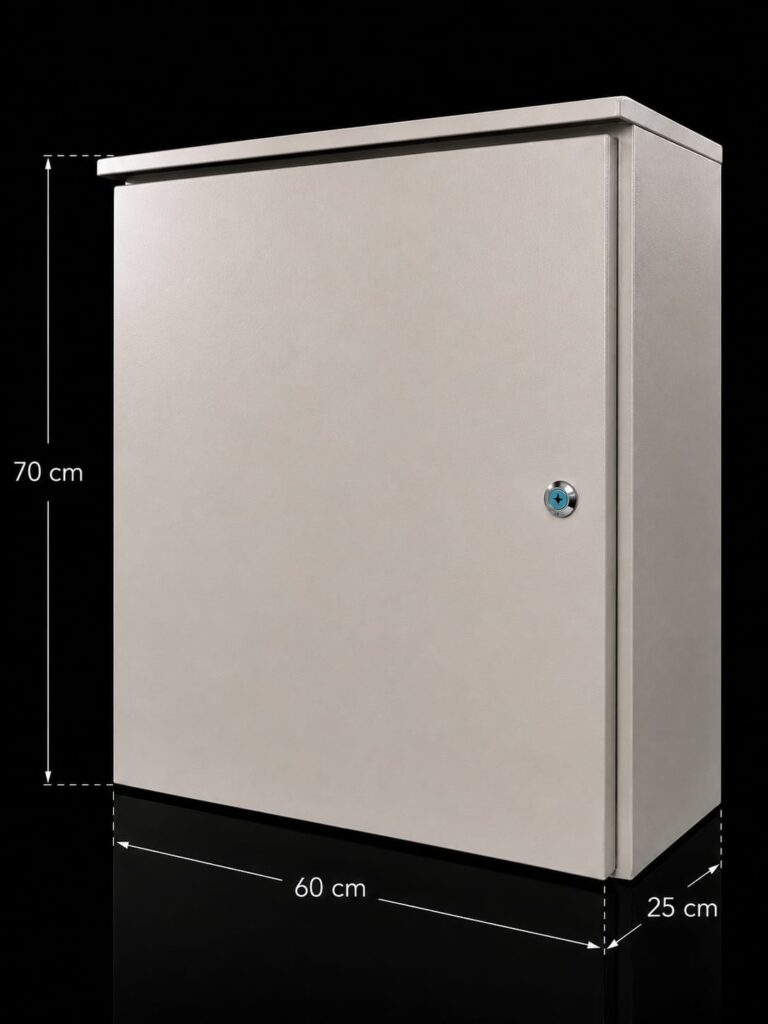 COFRE METALICO IP55 PARA EXTERIOR - 70x60x25