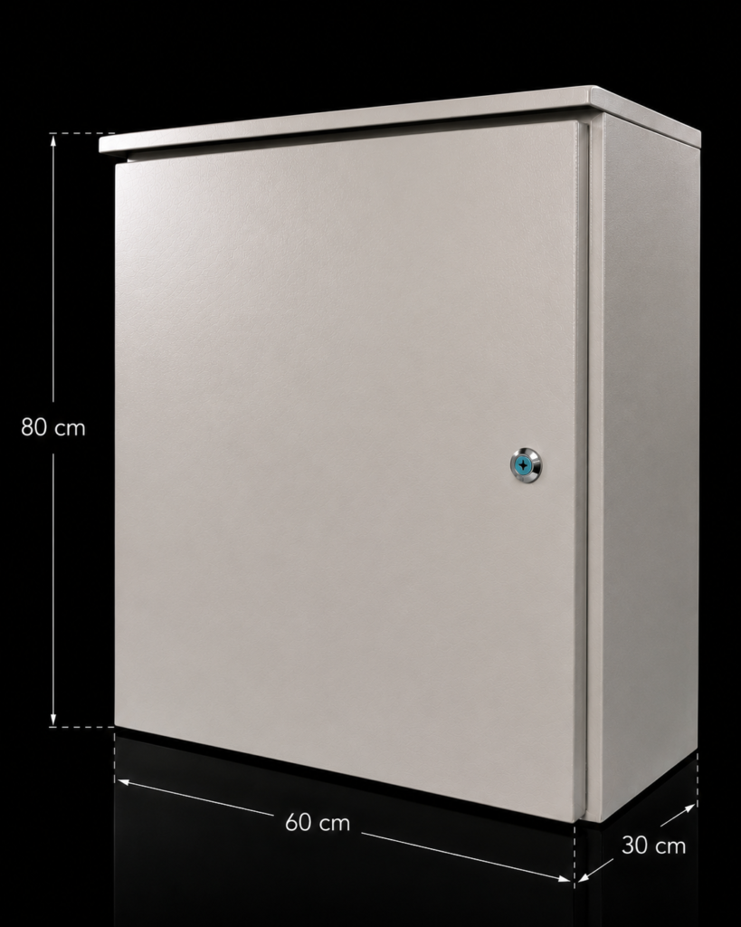 COFRE METALICO IP55 PARA EXTERIOR - 80x60x30