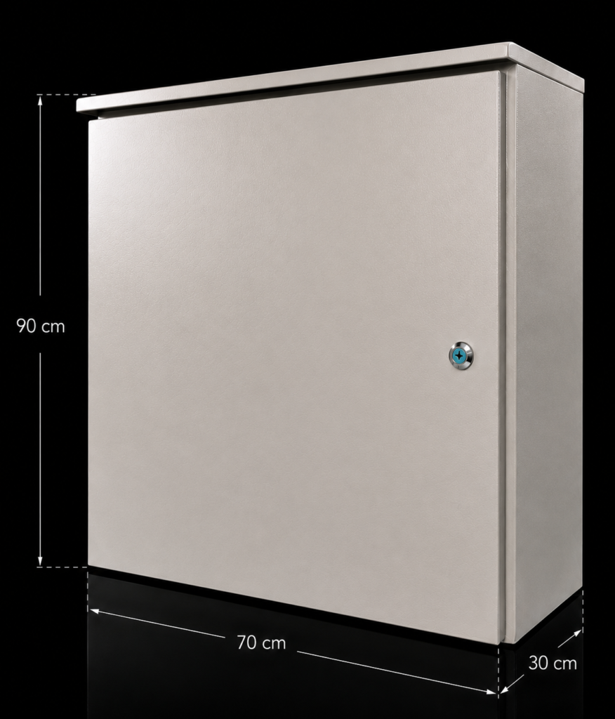 COFRE METALICO IP55 PARA EXTERIOR - 90x70x30