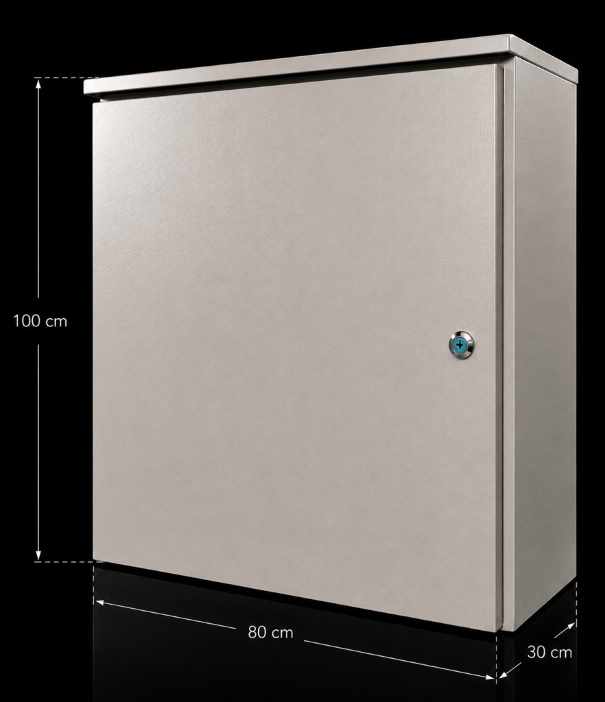 COFRE METALICO IP55 PARA EXTERIOR - 100x80x30