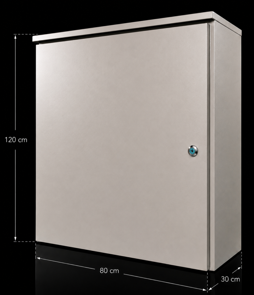 COFRE METALICO IP55 PARA EXTERIOR - 120x80x30