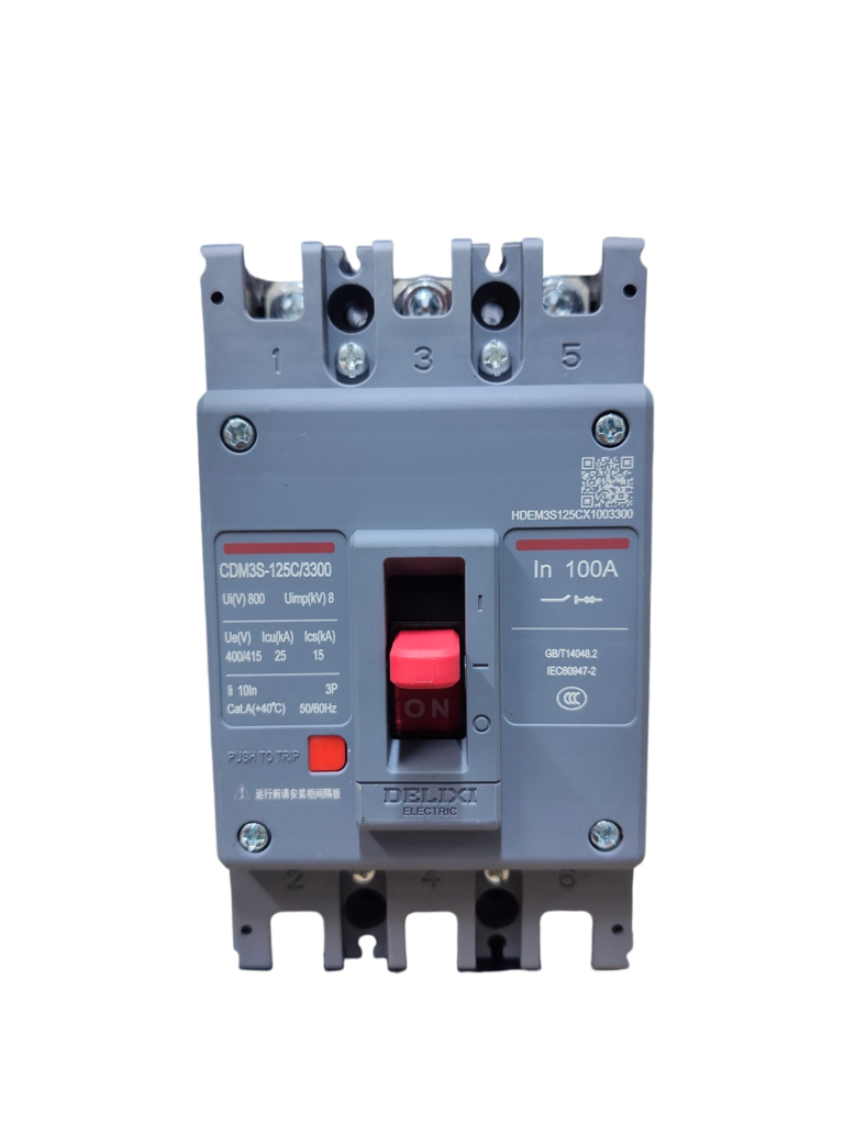Breaker Tripolar DELIXI CDM3S-125C/3300 – 100A