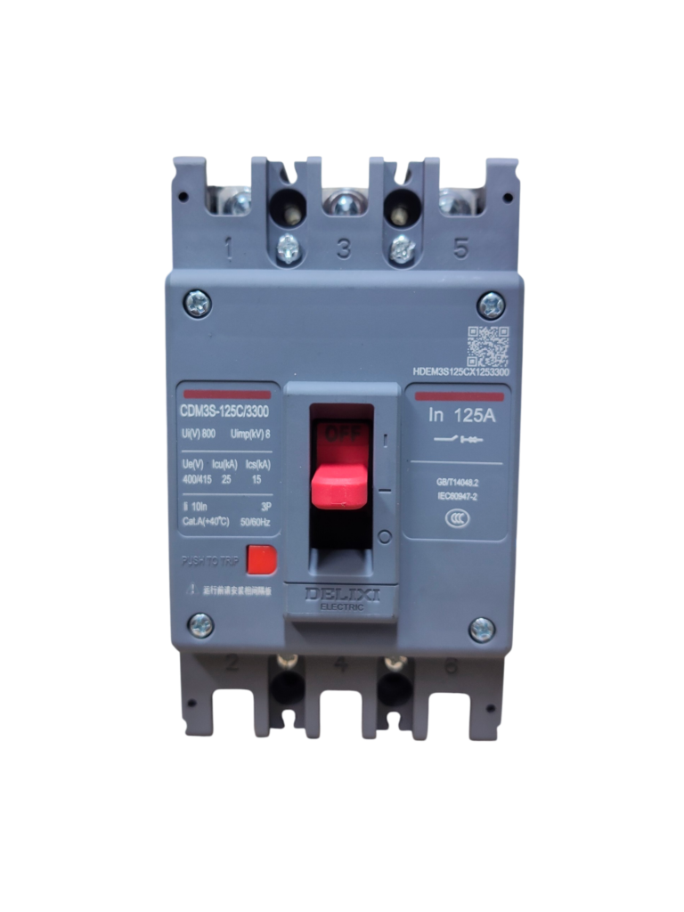Breaker Tripolar DELIXI CDM3S-125C/3300 – 125A