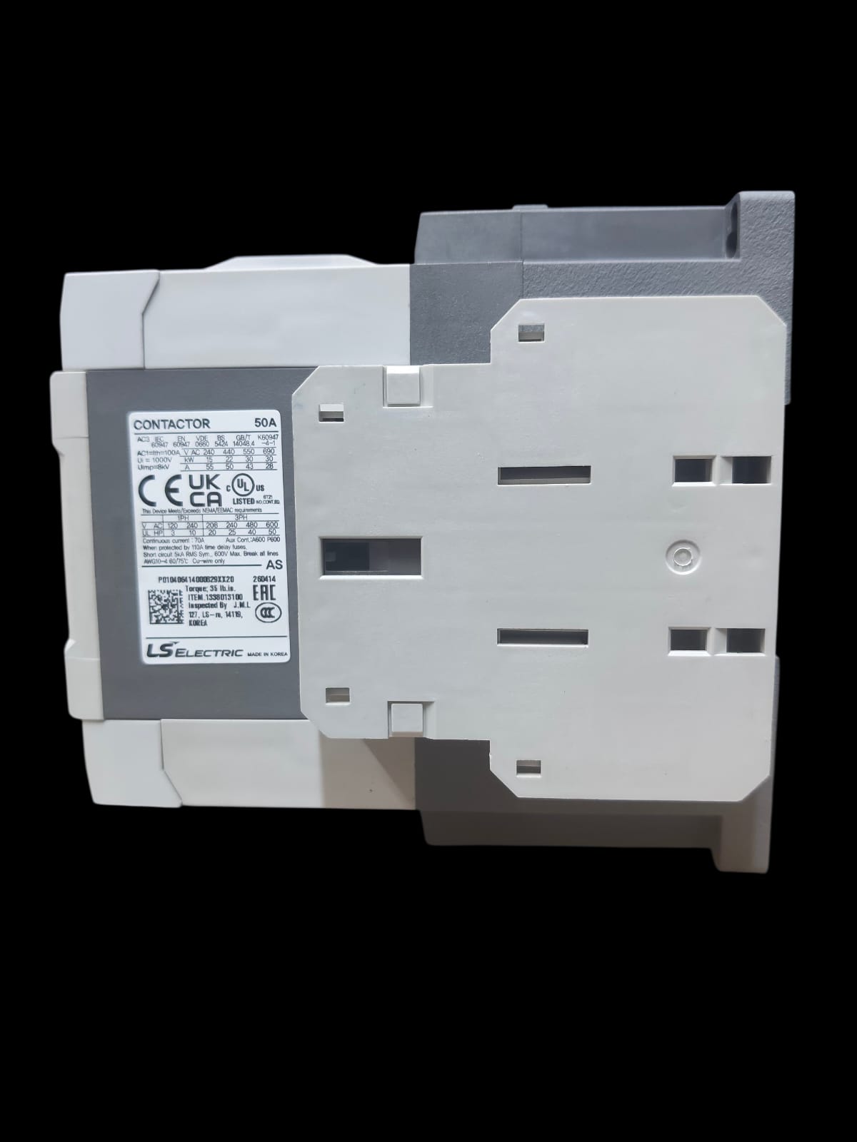 CONTACTOR LS/LG METASOL 50 AMP 110V / 220V - Image 2