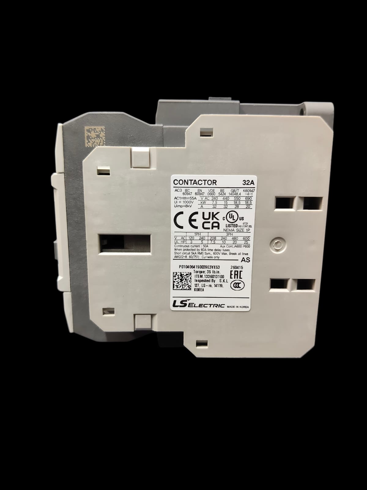 CONTACTOR LS/LG METASOL 32 AMP 110V / 220V - Image 3